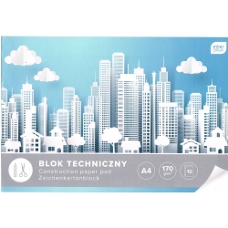 Blok techniczny  A4  10-kartkowy  ,    170g/m2